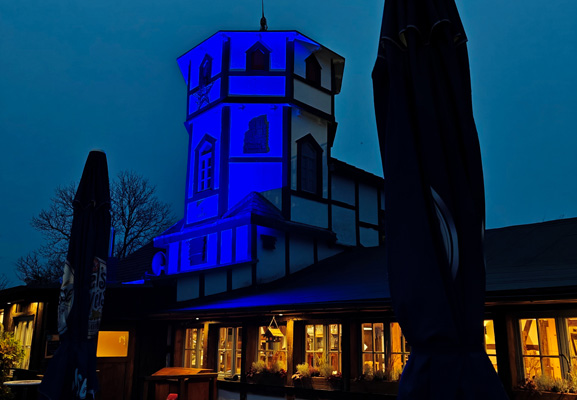 Bad Lauterberg leuchtete blau zum Weltdiabetestag